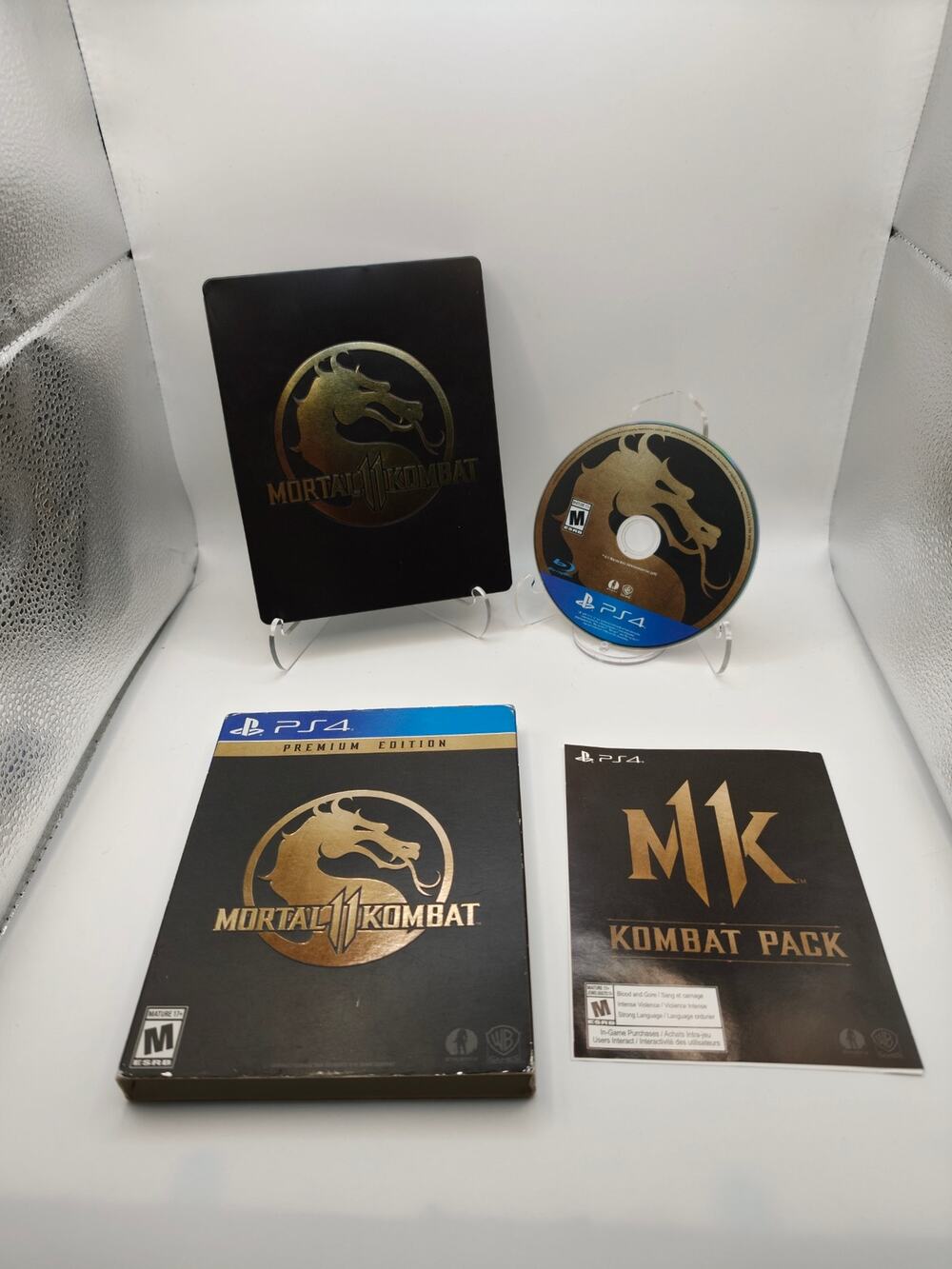 Mortal Kombat 11 Premium Edition Steelbook PS4 CIB